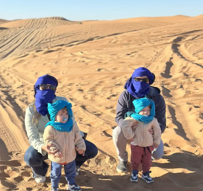 kids-enjoying-a-family-tour-in-morocco-sahara-desert